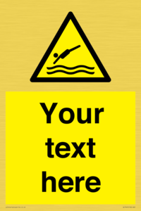 Custom Warning diving area